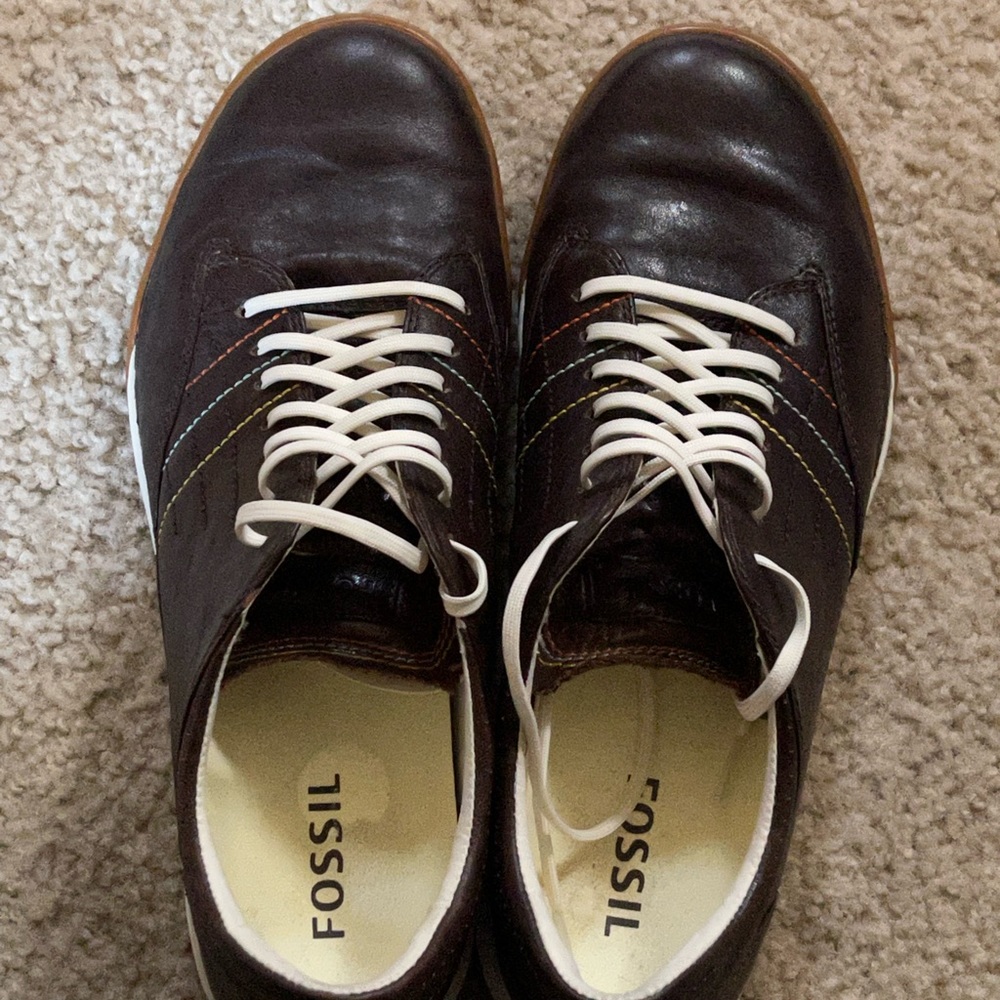 Men’s Fossil Leather Sneakers